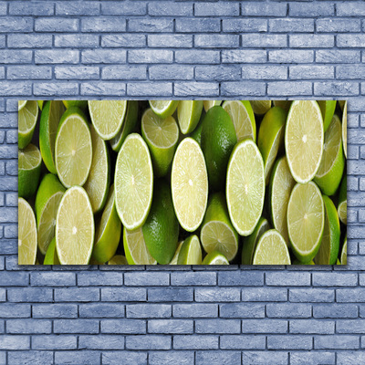 Quadro su vetro Cucina Lime Food