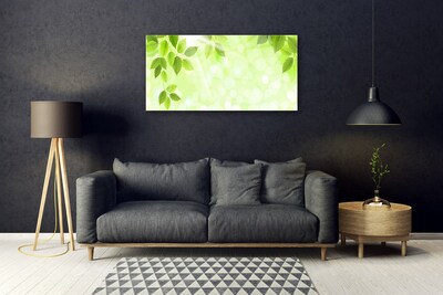 Quadro di vetro Foglia Natura Pianta