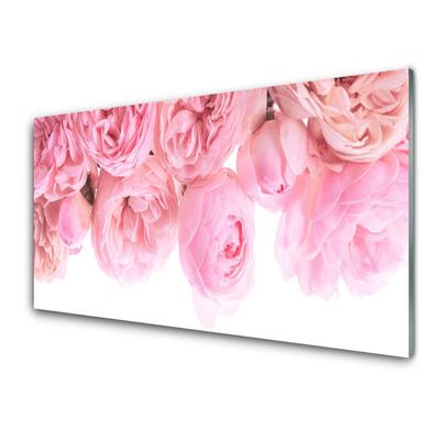 Quadro in vetro Rose Fiori Pianta