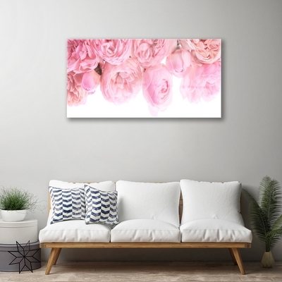 Quadro in vetro Rose Fiori Pianta