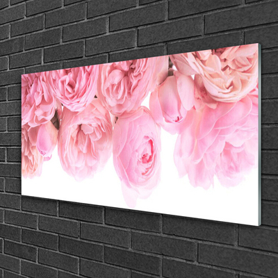 Quadro in vetro Rose Fiori Pianta