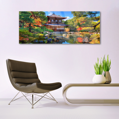 Quadro su vetro Giardino Giappone Paesaggio