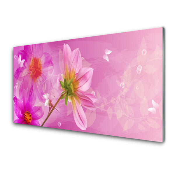 Quadro di vetro Fiori Pianta naturale