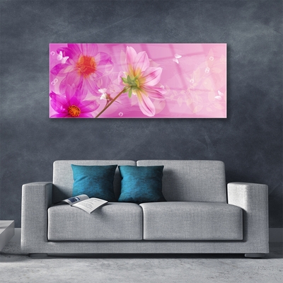 Quadro di vetro Fiori Pianta naturale