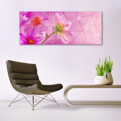 Quadro di vetro Fiori Pianta naturale