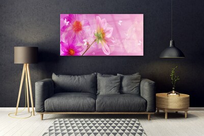 Quadro di vetro Fiori Pianta naturale