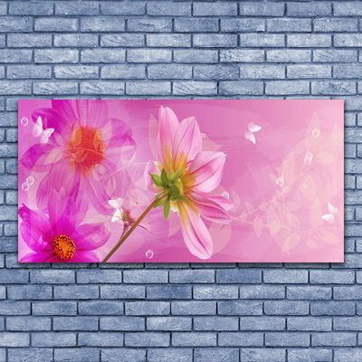 Quadro di vetro Fiori Pianta naturale