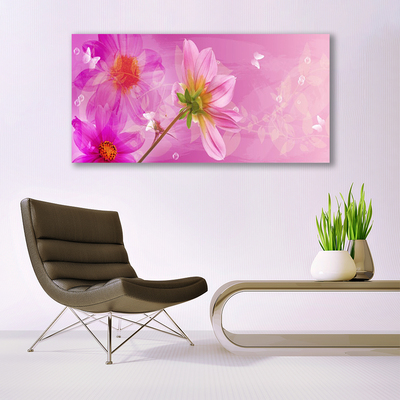 Quadro di vetro Fiori Pianta naturale