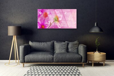 Quadro di vetro Fiori Pianta naturale