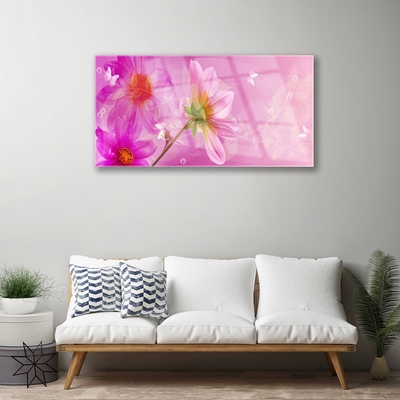 Quadro di vetro Fiori Pianta naturale