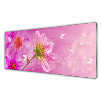 Quadro di vetro Fiori Pianta naturale