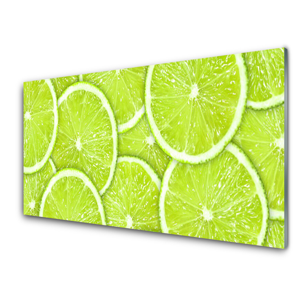 Quadro su vetro Cucina Lime Food