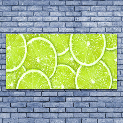 Quadro su vetro Cucina Lime Food