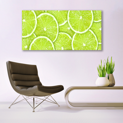 Quadro su vetro Cucina Lime Food