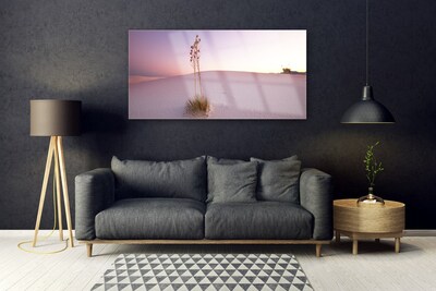 Quadro vetro Paesaggio di sabbia del deserto