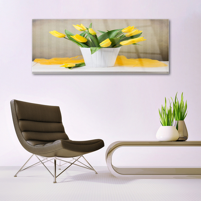 Quadro vetro Tulipani Fiori Pianta