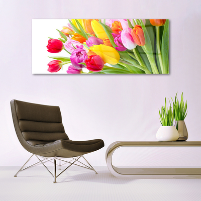 Quadro in vetro Tulipani Fiori Pianta