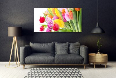 Quadro in vetro Tulipani Fiori Pianta