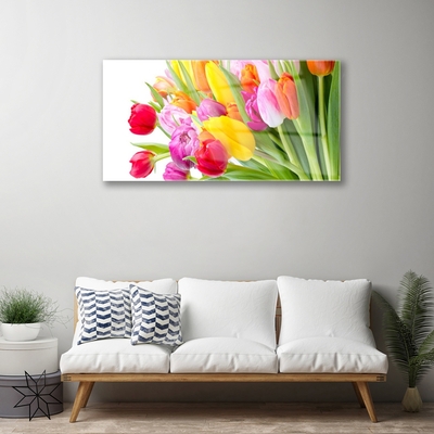 Quadro in vetro Tulipani Fiori Pianta