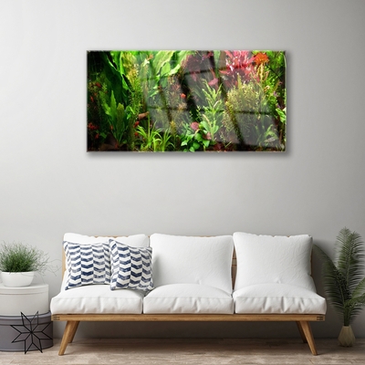 Quadro vetro Pianta Fiori Natura