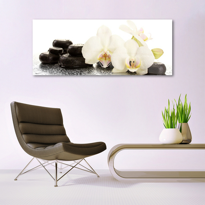 Quadro in vetro Fiore di orchidea bianco