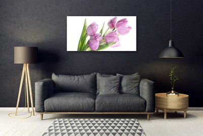 Quadro vetro Tulipani Fiori Pianta