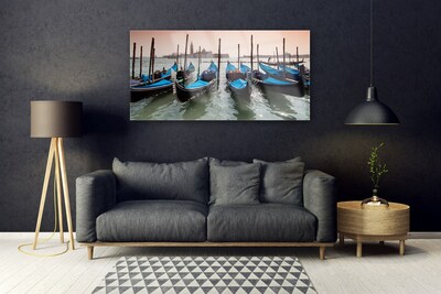 Quadro su vetro Barche Architettura dell'acqua