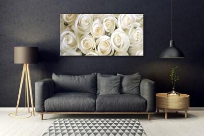 Quadro vetro Rose Fiori Pianta