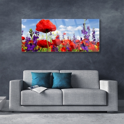 Quadro in vetro Fiori Pianta naturale