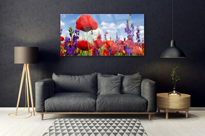 Quadro in vetro Fiori Pianta naturale