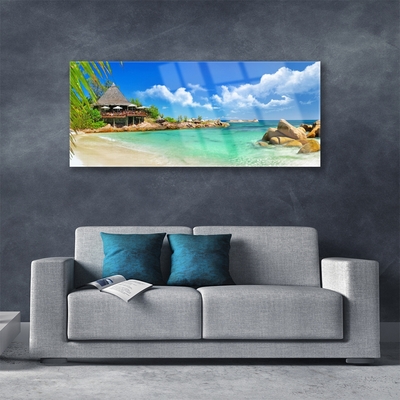 Quadro in vetro Spiaggia Mare Paesaggio