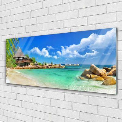 Quadro in vetro Spiaggia Mare Paesaggio