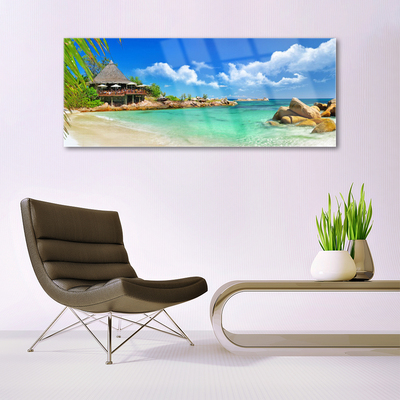 Quadro in vetro Spiaggia Mare Paesaggio