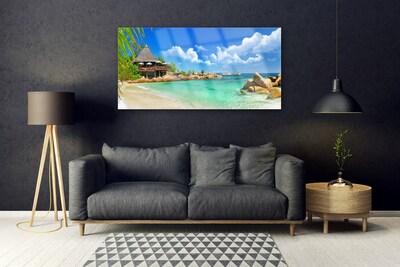 Quadro in vetro Spiaggia Mare Paesaggio