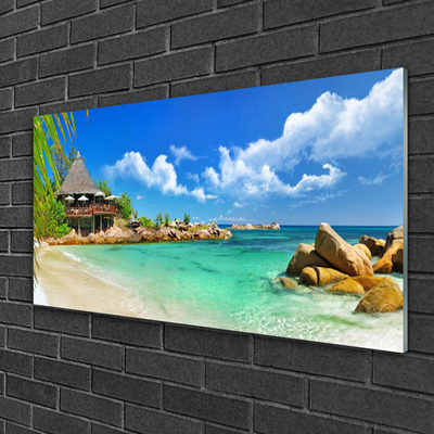 Quadro in vetro Spiaggia Mare Paesaggio