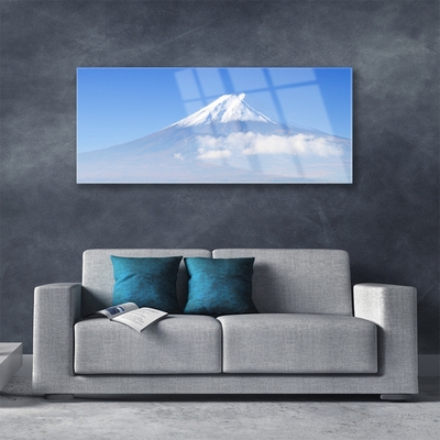 Quadro in vetro Montagne Nuvola Cielo Paesaggio