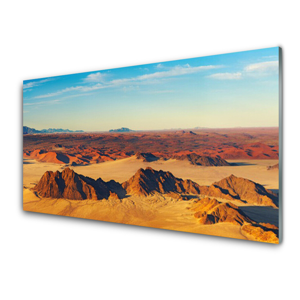 Quadro in vetro Paesaggio del cielo del deserto