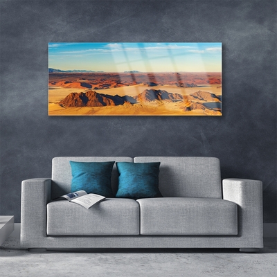 Quadro in vetro Paesaggio del cielo del deserto