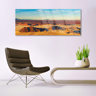 Quadro in vetro Paesaggio del cielo del deserto