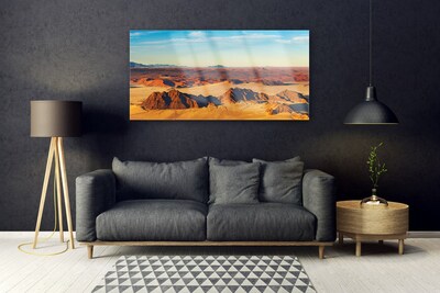 Quadro in vetro Paesaggio del cielo del deserto