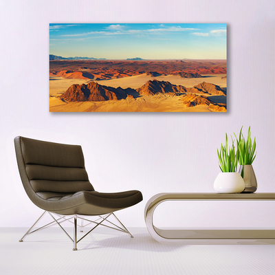 Quadro in vetro Paesaggio del cielo del deserto