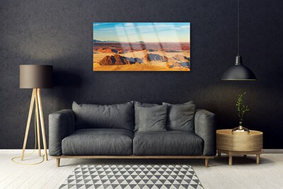 Quadro in vetro Paesaggio del cielo del deserto