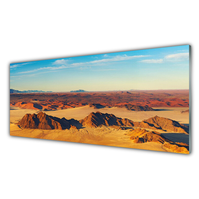 Quadro in vetro Paesaggio del cielo del deserto