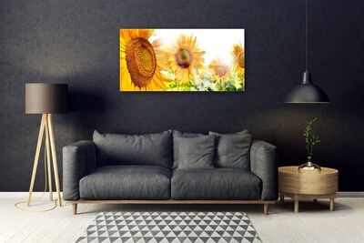 Quadro di vetro Pianta di girasole