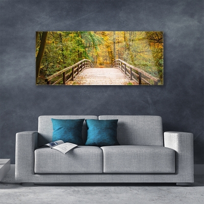 Quadro su vetro Architettura del Ponte della Foresta