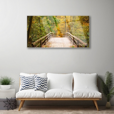 Quadro su vetro Architettura del Ponte della Foresta