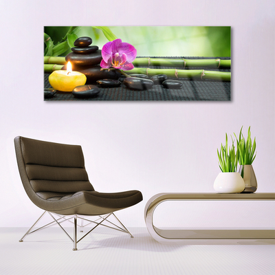 Quadro in vetro Fiore di bambù Zen Spa