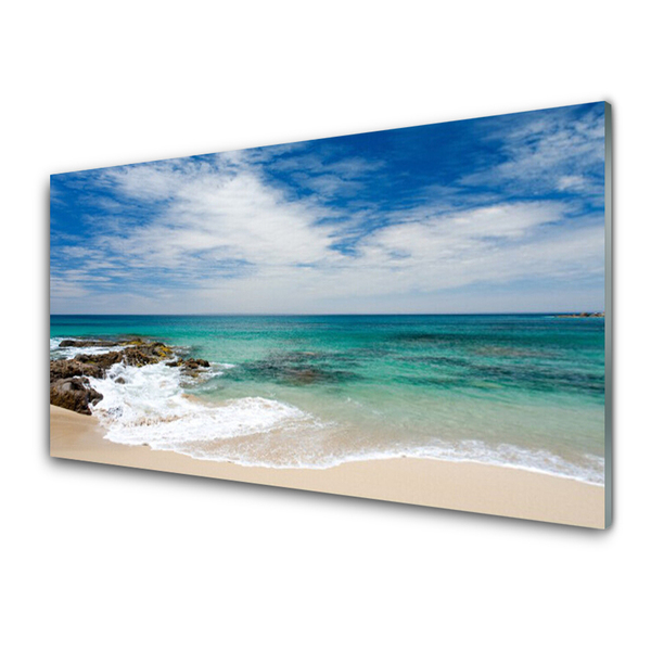 Quadro di vetro Spiaggia Mare Paesaggio