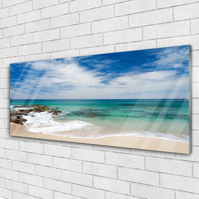 Quadro di vetro Spiaggia Mare Paesaggio