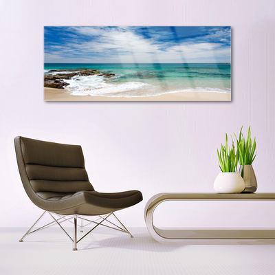 Quadro di vetro Spiaggia Mare Paesaggio